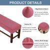 Stretch Bench Cover for Dining Bench, Dark Pink, 90–120 cm view 4