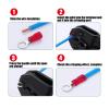 ICXLPMC RV1.25/2/3.5/5.5 Ring Insulated Wire Connector Crimp Terminals, Blue, 100-Pack, RV1.25-4 view 3