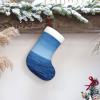Tnnutp Blue Ocean Sea Christmas Stockings with White Plush Cuff, Black, One Size view 3