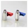 Threaded Brass Ball Valve, 1/8"–1/2", Male-to-Female, Blue Handle view 2