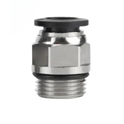 RUAJOGYNVM PC BSPP Black Push-to-Connect Pneumatic Elbow Fitting, 6 mm Tube to G01 Thread