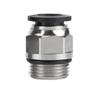 RUAJOGYNVM PC BSPP Black Push-to-Connect Pneumatic Elbow Fitting, 6 mm Tube to G01 Thread view 1