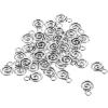 DEARMAMY 40-Piece Spiral Metal Charms, Silver Vintage Pendants for Jewelry Making view 1