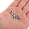 DEARMAMY 40-Piece Spiral Metal Charms, Silver Vintage Pendants for Jewelry Making view 3