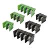 ICXLPMC 20-Piece KF7.62 mm 2/3/4-Pin PCB Screw Terminal Block Connectors, 300 V 20 A, 7.62 mm Pitch, Straight-Pin Connector, Black/Green Adapter (4-Pin Green) view 2