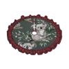Koala-Printed Christmas Tree Skirt, 121.9 cm, Red Plaid view 2