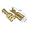 ICXLPMC 50-Piece DJ621-E9.5C Female High-Current Automotive Relay Terminals, 9.5 mm, 0.5 mm Thick, for 2–2.5 mm² Wire view 4