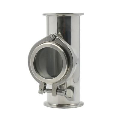 1.5–4 in. Flow Pipe Optical Sight Glass Tube, 38–102 mm OD, SUS304 Stainless Steel, ICXLPMC (1 UK, 63 mm × Ferrule 77.5)