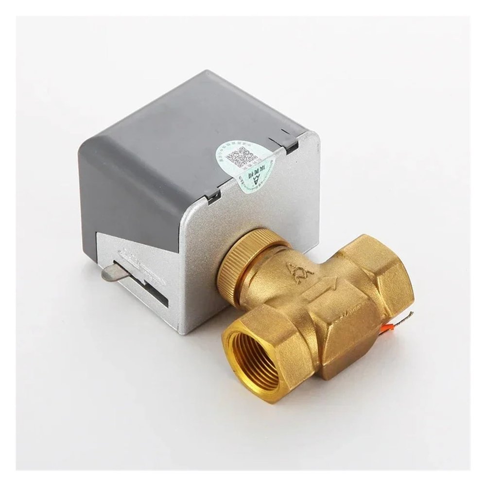 Brass Motorized Ball Valve, Switch-Type Two-Way Valve, Thickened Air Conditioning Fan Coil Valve 706 ICXLPMC (706-1×DN25)