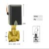Brass Motorized Ball Valve, Switch-Type Two-Way Valve, Thickened Air Conditioning Fan Coil Valve 706 ICXLPMC (706-1×DN25) view 2