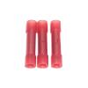 (100) Automotive Wire Butt Connectors, Red, 22–18 AWG, Gauge Terminals view 1