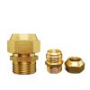 QMIQXIWS Straight Male-to-Flare Tube Brass Union Connector, 1/8"–1/2" x 6–12 mm view 3