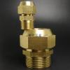 QMIQXIWS Straight Male-to-Flare Tube Brass Union Connector, 1/8"–1/2" x 6–12 mm view 4