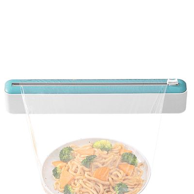 JIEBWCHA Magnetic Plastic Wrap Dispenser and Cutter