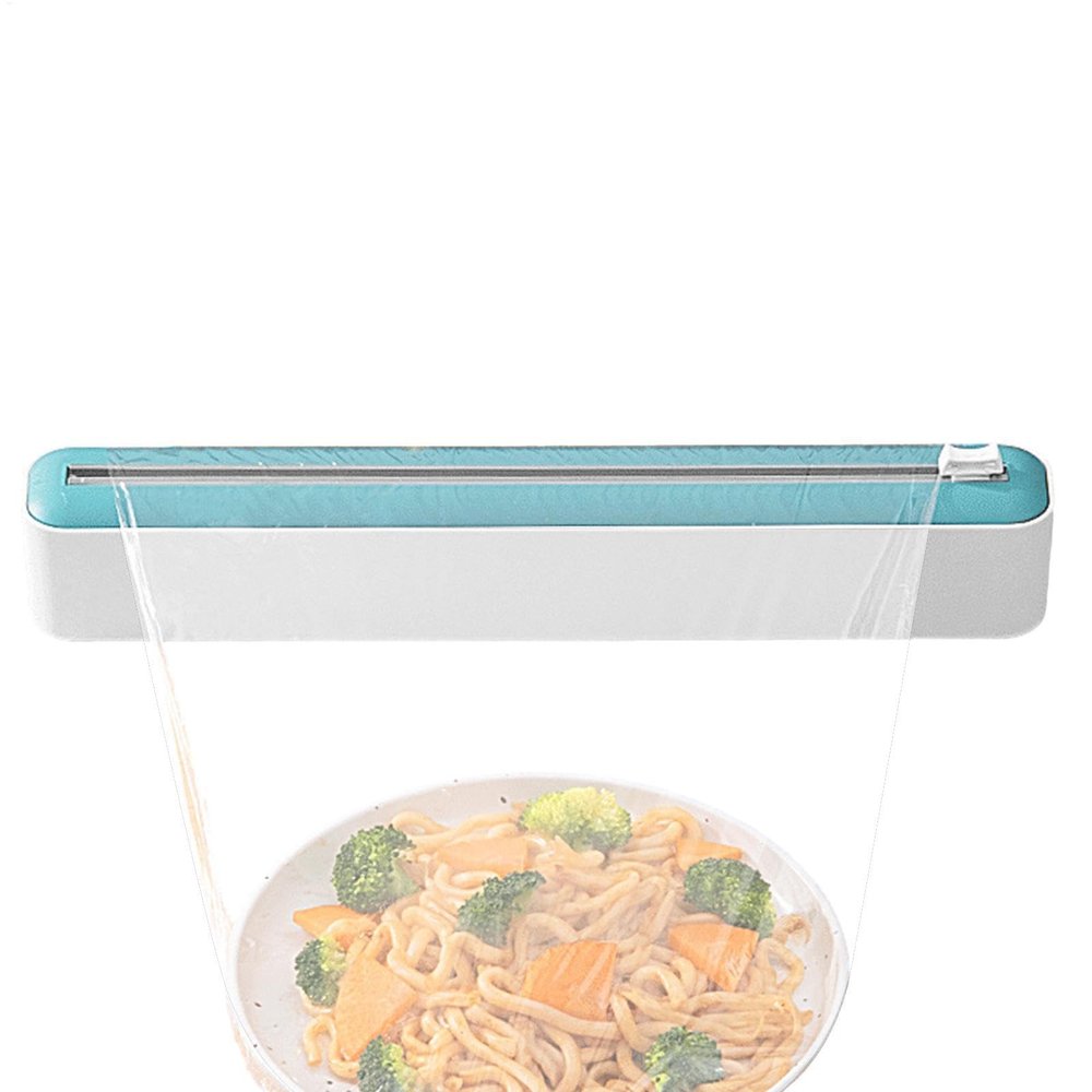 JIEBWCHA Magnetic Plastic Wrap Dispenser and Cutter