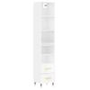LLEZKBR Furniture Select Highboard, High-Gloss White, 34.5 x 34 x 180 cm, Engineered Wood view 2