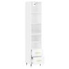 LLEZKBR Furniture Select Highboard, High-Gloss White, 34.5 x 34 x 180 cm, Engineered Wood view 4