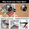Floor Protection Mat for Hard Floors, 70 x 130 cm, Office or Gaming Chair Mat view 4