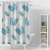 JGGXHM Extra-Long Transparent Shower Curtain, Waterproof Feather Design, 175 × 240 cm (W × H) view 1