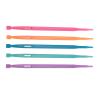 Colorful Plastic Sewing Thang Set, 5-Piece Large-Eye Needle Set view 3