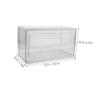 Clear Plastic Display Case for Figures, White view 2