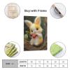 DHBANEIOK Rabbit Canvas Wall Art Prints, Modern Poster for Living Room Decor, 08 x 12 in (20 x 30 cm) view 2