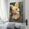 DHBANEIOK Rabbit Canvas Wall Art Prints, Modern Poster for Living Room Decor, 08 x 12 in (20 x 30 cm) view 3