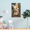 DHBANEIOK Rabbit Canvas Wall Art Prints, Modern Poster for Living Room Decor, 08 x 12 in (20 x 30 cm) view 4