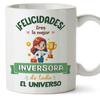 Mugffins Mug/Cup with Saying for INVESTORIN Woman - Spanish - Best in the Universe Trophy - 11 oz / 330 ml - Original and Funny Employee Gift view 1