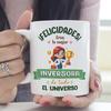 Mugffins Mug/Cup with Saying for INVESTORIN Woman - Spanish - Best in the Universe Trophy - 11 oz / 330 ml - Original and Funny Employee Gift view 2
