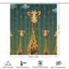 HKMNTGD Cartoon Giraffe Shower Curtain, Waterproof Fabric, Rust-Resistant Grommets, 72 x 72 in view 2
