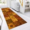 ZUZEKU Boho Golden Yellow Runner Rug, Washable Non-Slip, 100 x 500 cm view 3