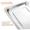 10-Piece 201 Stainless Steel Baking Sheet Set, Nonstick, Silver view 4