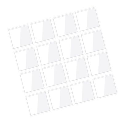 UTHCLO Card and Label Organizer, 20-Piece Self-Adhesive Plastic Business Card Pockets