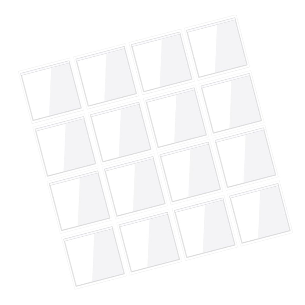 UTHCLO Card and Label Organizer, 20-Piece Self-Adhesive Plastic Business Card Pockets