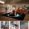 Chair Mat for Hard Floors, 150 x 180 cm, Black view 3