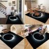 Chair Mat for Hard Floors, 150 x 180 cm, Black view 4
