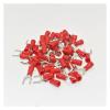 ZDVHOMCB 1000-Piece SV1.25-3.2 Crimp Spade Wire Connectors, 22-16 AWG, #4 Fork Terminals, Insulated, for 0.5-1.5 mm² Wires view 1