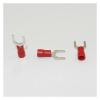 ZDVHOMCB 1000-Piece SV1.25-3.2 Crimp Spade Wire Connectors, 22-16 AWG, #4 Fork Terminals, Insulated, for 0.5-1.5 mm² Wires view 2