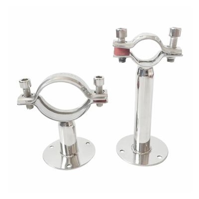 BKGWCSOR 1-Piece 76 mm Pipe Clamp with 45 mm Pole, Base Plate, 304 Stainless Steel