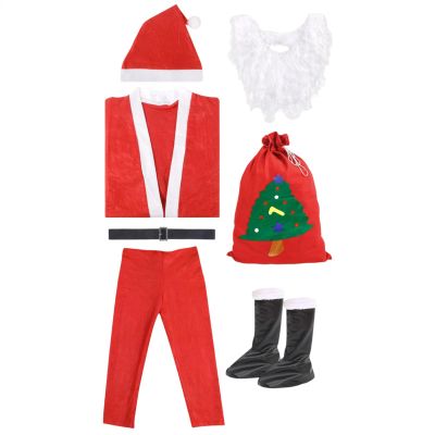 Gungtj 7-Piece Santa Suit Christmas Costume for Men