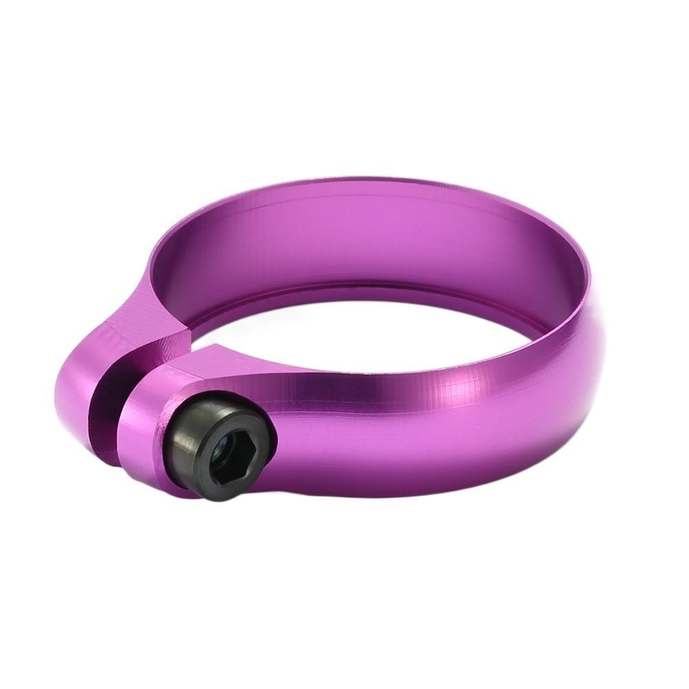 ZHANGSHUMIN Superlight Bicycle Seatpost Clamp, CNC Aluminum Alloy, for 27.2/30.8/31.6 mm Seatposts, Rainbow 31.8 mm