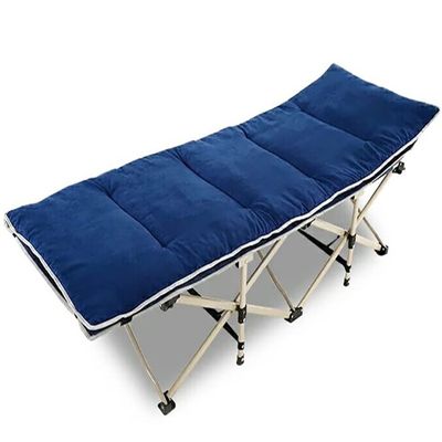 Blue Sun Lounger Cushion with Non-Slip Backing, 178 x 67 cm