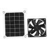 Cornesty 6V 10W Solar Panel Exhaust Fan with USB Charging for Greenhouses and Chicken Coops view 2
