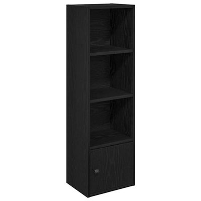 vidaXL Bookshelf Black Oak Look 31 x 24 x 102 cm Engineered Wood