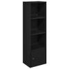 vidaXL Bookshelf Black Oak Look 31 x 24 x 102 cm Engineered Wood view 1