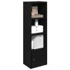 vidaXL Bookshelf Black Oak Look 31 x 24 x 102 cm Engineered Wood view 2