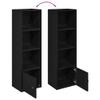 vidaXL Bookshelf Black Oak Look 31 x 24 x 102 cm Engineered Wood view 4