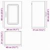 vidaXL Kalmar Kitchen Wall Cabinet, White, Engineered Wood view 3