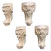 CHENYUOZ Wooden Furniture Legs, Cabinet Feet, Solid Wood Carved Replacement Feet (6 in/15 cm) view 1